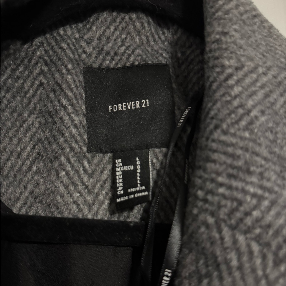 Forever 21 Gray Women's Coat - Picture 5 of 6